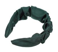 DECHOUS Vintage Twisted Braided Headband for Women Elegant Retro Fabric Hairband in Dark Green Lightweight Fashion Headdress for Party Daily Wear Beach and Makeup Use