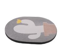 DECHOUS Wall Mounted Cat Scratcher Cardboard Pad with White Cactus Pattern, Interactive Indoor Cat Scratching Board for Claw Grinding and Furniture Protection