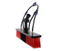 DECHOUS Water Fed Panel Brush Head for High Window and Solar Panel Cleaning Water Flow through Design with Stiff Bristles for Efficient Dirt and Debris Removal Safe Ground Use Accessory