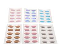 DECHOUS Waterproof Eye Stickers for Festivals and Summer Activities Smudgefree Easy Application 6 Sheets of Natural Gradient Eyeshadow Stickers for Beginners and Busy Individuals