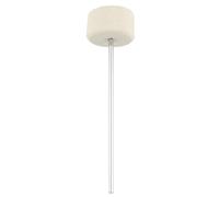 DECHOUS White Felt Drum Pedal Hammer Stainless Steel Handle, Fast Response and Tone for Professional and Intermediate Drummers, Drum Accessory for Percussion Instruments