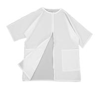 DECHOUS White Pet Grooming Jacket for Groomers with Waterproof Cloth Material and Multiple Pockets, Anti-static Design Enhancing Professional Image, Suitable for Pet Grooming and Hospital