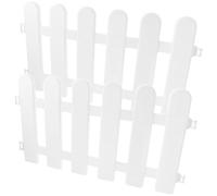 DECHOUS White Plastic Picket Fence Panels for Garden Decoration, Assemblable and Reusable Outdoor Courtyard Fence Suitable for Guesthouse and Villa Landscape
