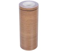 DECHOUS Wood Grain Border Tape PVC 15x10cm Self Adhesive Edge Repair | Khaki Finish, Realistic Wooden Effect, Free Install for Drawer Fronts, Mirror Borders, Apartment Rentals