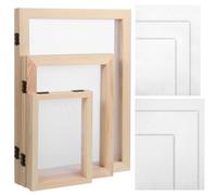 DECHOUS Wood Paper Making Screen Kit with Double-Layer Frames, Mesh and Absorbent Sheets for DIY Craft and Papermaking Projects