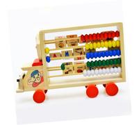 DECHOUS Wooden Abacus Colorful Beads Early Educational Counting Tool for Montessori Style Math Learning Aid Enhances Memory Finger Dexterity and Imagination