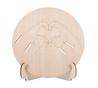 DECHOUS Wooden Birth Announcement Sign with Base and Newborn Hospital Bracelet Holder for Use in Maternity and Neonatal Units