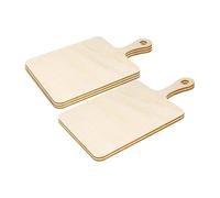 DECHOUS Wooden Chopping Boards with Handles 5Pcs Unfinished Craft Paddle Set for Pyrography and Home Decoration 9 X 5.5 X 0.12 Inches, for Family and Friends