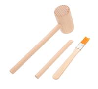 DECHOUS Wooden Dig Tool Set with Hammer Brush for Excavation Play Pretend Digging Kit for Boys and Educational for Creativity and Intelligence Development Birthday