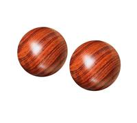 DECHOUS Wooden Hand Massage Balls for Memory Improvement and Joint Care, 2pcs Brown Massage Balls for Elder People