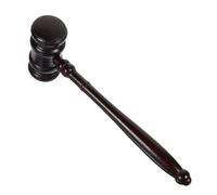 DECHOUS Wooden Judge Hammer Compact Gavel for Auction Courtroom Legal Use Craftsmanship Loud Sound Portable Design for Lawyers Judges