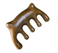 DECHOUS Wooden Massage Comb for Scalp Massage Smooth Surface for Family and Outdoor Use Simple 5-Tooth Design for Effective Cat Head and Scalp Care