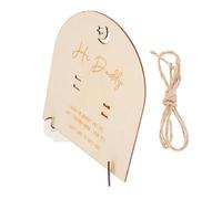 DECHOUS Wooden Pregnancy Test Board Stand Milestone Keepsake Announcement Birth Plaques Reveal Grandparents Delicate Keepsake Container