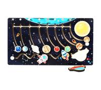 DECHOUS Wooden Solar System Puzzle for 9 Planets Educational Space Cognition Puzzle Set for Fine Motor Skills Development and Science Exploration