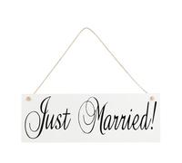 DECHOUS Wooden Wedding Hanging Ornaments Rectangular Pendants for Chair Decoration Rustic Wedding Tags Home Decor for Bridal Shower and Ceremony