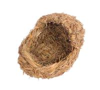 DECHOUS Woven Grass Pet Nest House Breathable Small Animal Bed for Cats Rabbits Guinea Pigs Indoor Rest Sleep Play Cozy Natural Style Light Yellow