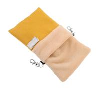 DECHOUS Yellow Plush Sugar Glider Sleeping Pouch Hammock for Hamsters and Sugar Gliders, Easy to Install Non-irritating Small Pet Travel and Rest Bed