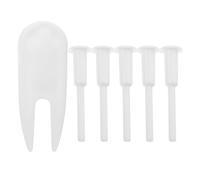 DECHOUS Yoga Ball Air Stopper Plug Replacement Kit with Handle Pin Plastic Seal Set 6 Pieces for Fitness Exercise Ball and Inflatable Bed Pool Accessories