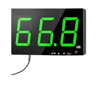 Decibel Meter 30-130dB Wall Mounted Digital Sound Table Sound Level Meter for Audio DB Level Decibel Meter Noise Analog Green Light