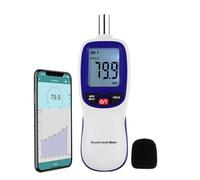 Decibel Meter Bluetooth Digital Sound Level Meter with APP Datalogger, 30-130dBA Wireless SPL Meter High Accuracy, 20,000 Records, Max/Min/Hold, Alarm - Noise Tester for Home, School, Factory and etc.