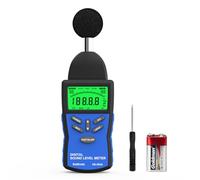 Decibel Meter Professional Sound Level Meter, Kethvoz Digital dB Meter 30-130 dB, Portable Noise Meter with Accuracy 1.5 dB, A/C Frequency Weighting, Fast/Slow Time Weighting, for Noise Monitoring