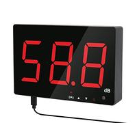 Decibel Meter Wall Hanging Sound Level Meter Tester 30-130db Decibel Wall Mounted Hanging Noise Measuring with Alarm,Digital Noise Decibel Meter with Large Screen Red LCD for Home, Factory, Classroom