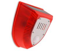 Decibel Outdoor Security Alarm Solar Power 129dB, Induction model | Human Body Detection Alarm Includes Dog Barks Gunshot Simulation for Theft and Property Protections