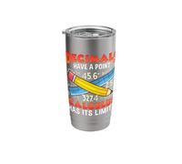 Decimals Have A Point Calculus Has Its Limits Stainless Steel Insulated Tumbler