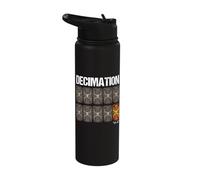 Decimation Funny Roman History Stainless Steel Insulated Water Bottle