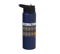 Decimation Funny Roman History Stainless Steel Insulated Water Bottle