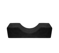 Deciniee Lash Pillow for Lash Extensions: U Shape High Elastic Sponge Eyelash Pillow - Ergonomic Curve Lash Eye Head Neck Bed Pillow - Flannel Cushion Lash Tech Supplies for Beauty Salon Home black