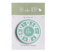 Decision Coin "Ich oder Du" | Gift for Young Parents & Birth | Funny Poker Chip for Mum & Dad | Parent Decision Aid Baby | Gift Idea Family | Baby Shower Gift