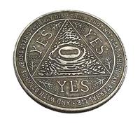 Decision Coin Yes/No Challenge Yes/No Letter Decision Coin, Commemorative Coin