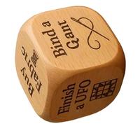 Decision Dice Game, Wooden Sewing Task Cube, Quilting Craft Selector Dice, Creative Choice Tool, Fun Handmade Project Helper, 1 Piece, 1.97x1.97x1.97in, for Designers Craft Lovers Mothers