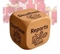 Decision Dice Work,Bold Funny Cheeky Wooden Gag | Office Stress Relief Work Dice | for Coworkers Friends Family Women Men Him Her