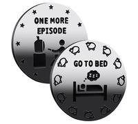 Decision Maker Coin, Coin Go To Bed 1 Other Episode | Gift Coin to Make Decisions for Gamers, Double-Sided Novelty for Game Lovers,Go to 1 Other Episode Decision of the