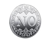 Decision Maker Coin - Yes Or No Token, Metal Commemorative Coin | Unique Collectible Keepsake, Fun Game Randomizer, Heads Or Tails Challenge Coin, Lucky Toss Coin For Friends, Pocket-Sized Choic
