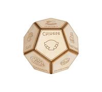 Decision Making - 12 Faces Wooden Game Tool for Selecting Multiple Options with Natural Engraving | Creative for Travel, Dating, Dorms