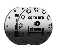 Decision Making Coin, Go to Bed Coin 1 More Episode | Player Decision Making Coin Gift, Double-Sided Novelty for Game Lovers | GO to Bed 1
