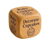Decision Making Dice - Kitchen Dessert Cooking Gadget | 6-Sided Baking Activity Dice,for Couples Adults Friends Family Gathering Date Night Party Bakery