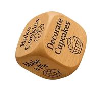 Decision Making Dice,Wooden Game Accessory | Funny 6 Sided Baking Decisor | for Teens Couples Adults Family Gatherings Date Night Party