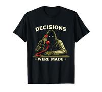 Decisions were Made Funny Sasquatch Phone Call Graphic T-Shirt
