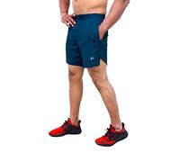 DECISIVE FITNESS Quick Dry Short Length Gym Comfortable Workout Exercise Jogging Cycling Running Mens Shorts with Pocket Navy-Blue