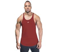 DECISIVE FITNESS Sleeveless Wicking Workout Slim Fit Gym Stringer Vest Athletic Training Tank Top Back Stringer (as8, alpha, m, regular, regular, Maroon)