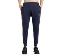 DECISIVE FITNESS Slim Fit Cotton Joggers for Mens with Zip Pockets Ideal for Gym Workout and Sports Ankle Length Sweatpants (XXL, Regular, Denim)