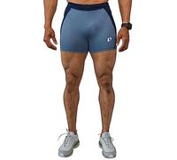 DECISIVE Fitness Workout Shorts Running Training Exercise Jogging Cycling Gym Workout Shorts for Men | Lifting Shorts - Blue Melange