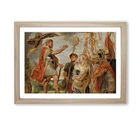Decius Mus Addressing The Legions by Peter Paul Rubens Framed Print | A2 Oak Framed Wall Art | Ready to Hang | Modern Nature Picture | Living Room Bedroom Lounge Office