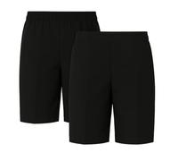 Deck and Beach 2pk Easy-On Full Elastic Pull-Up School Shorts (2-13 Yrs) (UK, Age, 2 Years, 3 Years, Regular, Black)