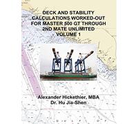 DECK AND STABILITY CALCULATIONS WORKED-OUT FOR MASTER 500 GT THROUGH 2ND MATE UNLIMITED VOLUME 1