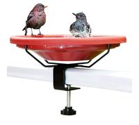 Deck Bird Feeder - Outdoor Pools for Pools with Metal Frame, Bird Bath with Rustproof Coating | Quick Install Adjustable Bracket for Garden, Balcony, Patio, Te